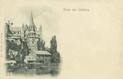 [Echtfotokarte schwarz/weiß] Sammlung  6  AKs Limburg Lahn ab ca. 1900. 