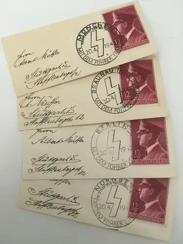 Deutsches Reich 1942 Nr 53. Geburtstag des Führers 1942 Sonderstempel NÜRNBERG 20.4.1942 Rundstempel (Datum und/oder Ort klar) 0003