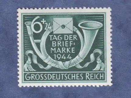Deutsches Reich 1944 Nr Tag der Briefmarke 1944 (6 + 24 Pf Deutsches Reich Briefmarke) Postfrisch / ** 0014