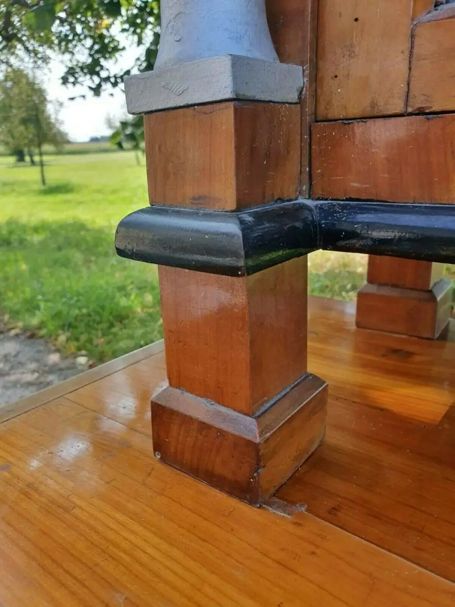 Buffet Antik Holz Kommode Schrank Biedermeier Vitrine Küchenschrank 10