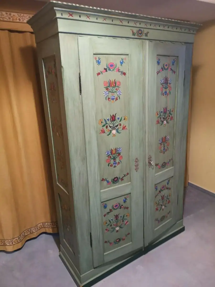 Schrank Antik Holz Bauernschrank Schuhschrank Dielenschrank Kleiderschrank 0