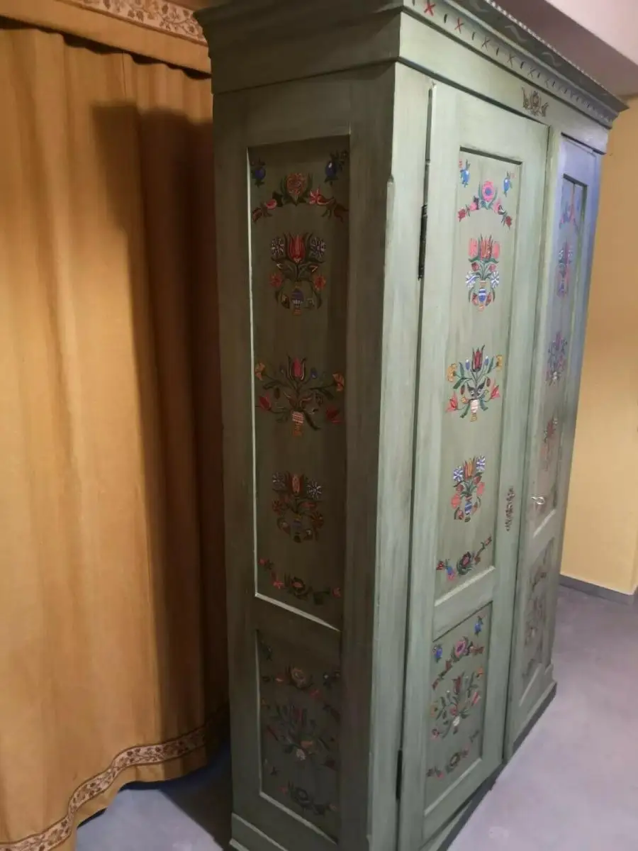Schrank Antik Holz Bauernschrank Schuhschrank Dielenschrank Kleiderschrank 9