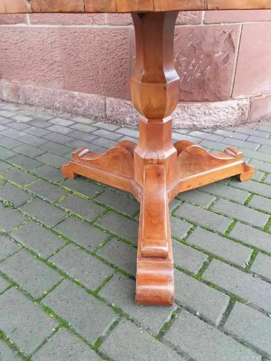 Tisch Antik rund Jugendstil Esstisch Wohnzimmertisch Biedermeier Kirschholz 8