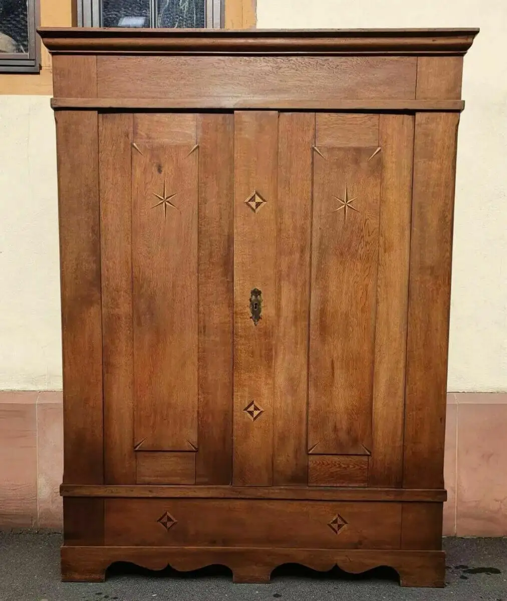 Antik Schrank Kleiderschrank Dielenschrank Biedermeier kostenlose Lierferung 1