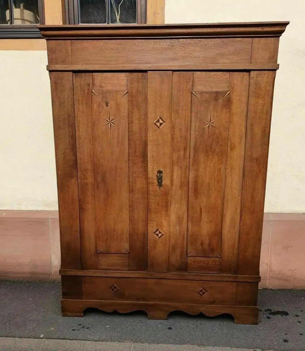 Antik Schrank Kleiderschrank Dielenschrank Biedermeier kostenlose Lierferung 11