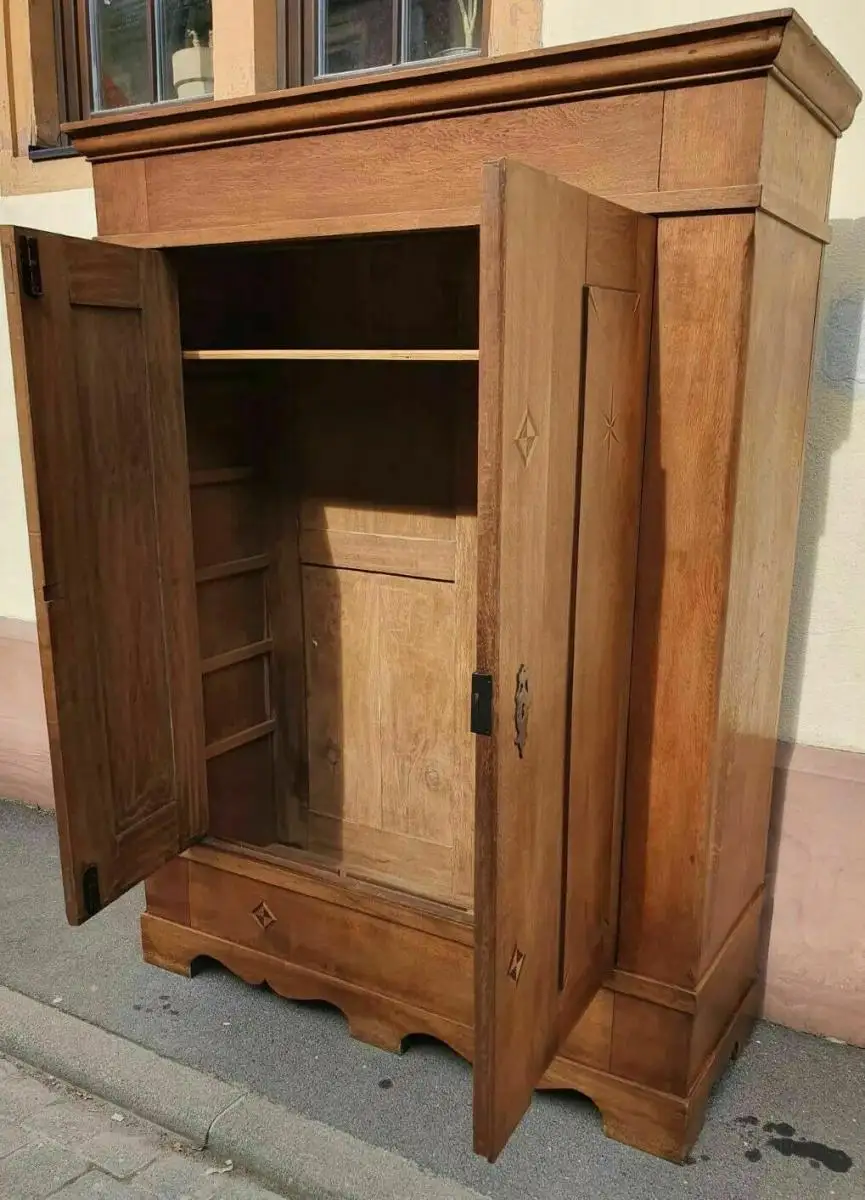 Antik Schrank Kleiderschrank Dielenschrank Biedermeier kostenlose Lierferung 2