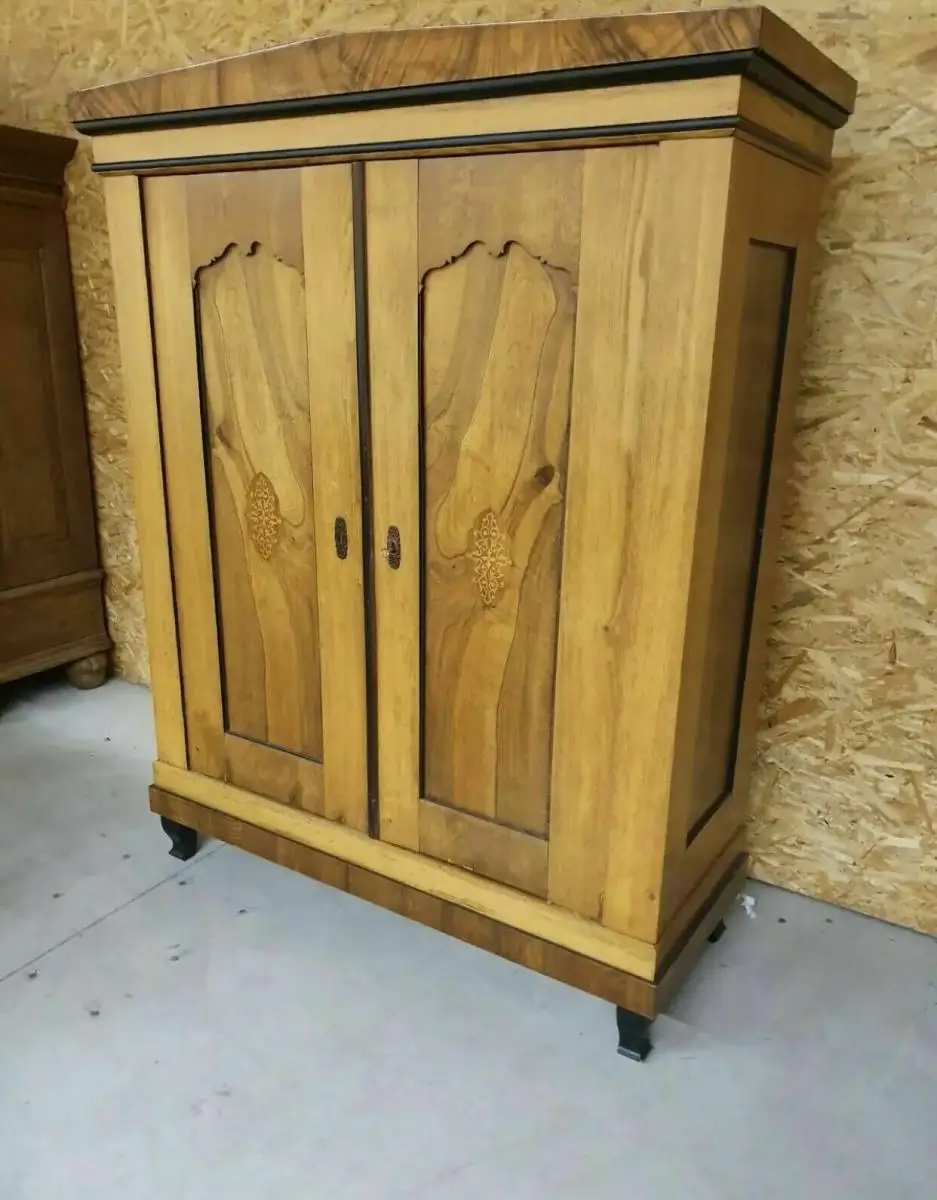 Schrank Antik Biedermeier Kleiderschrank Massivholz kostenlose Lieferung 0