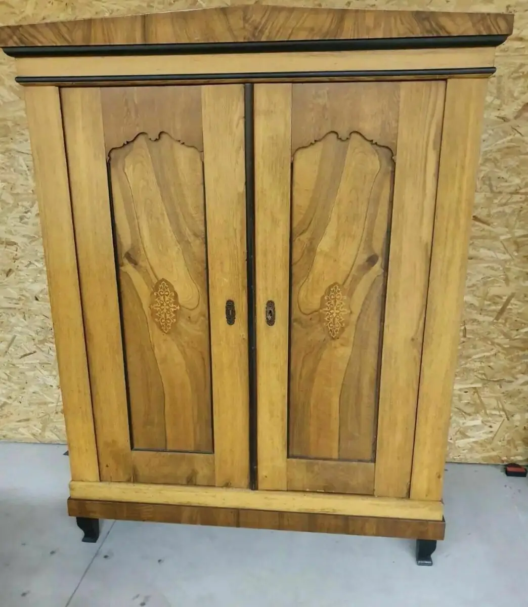 Schrank Antik Biedermeier Kleiderschrank Massivholz kostenlose Lieferung 11