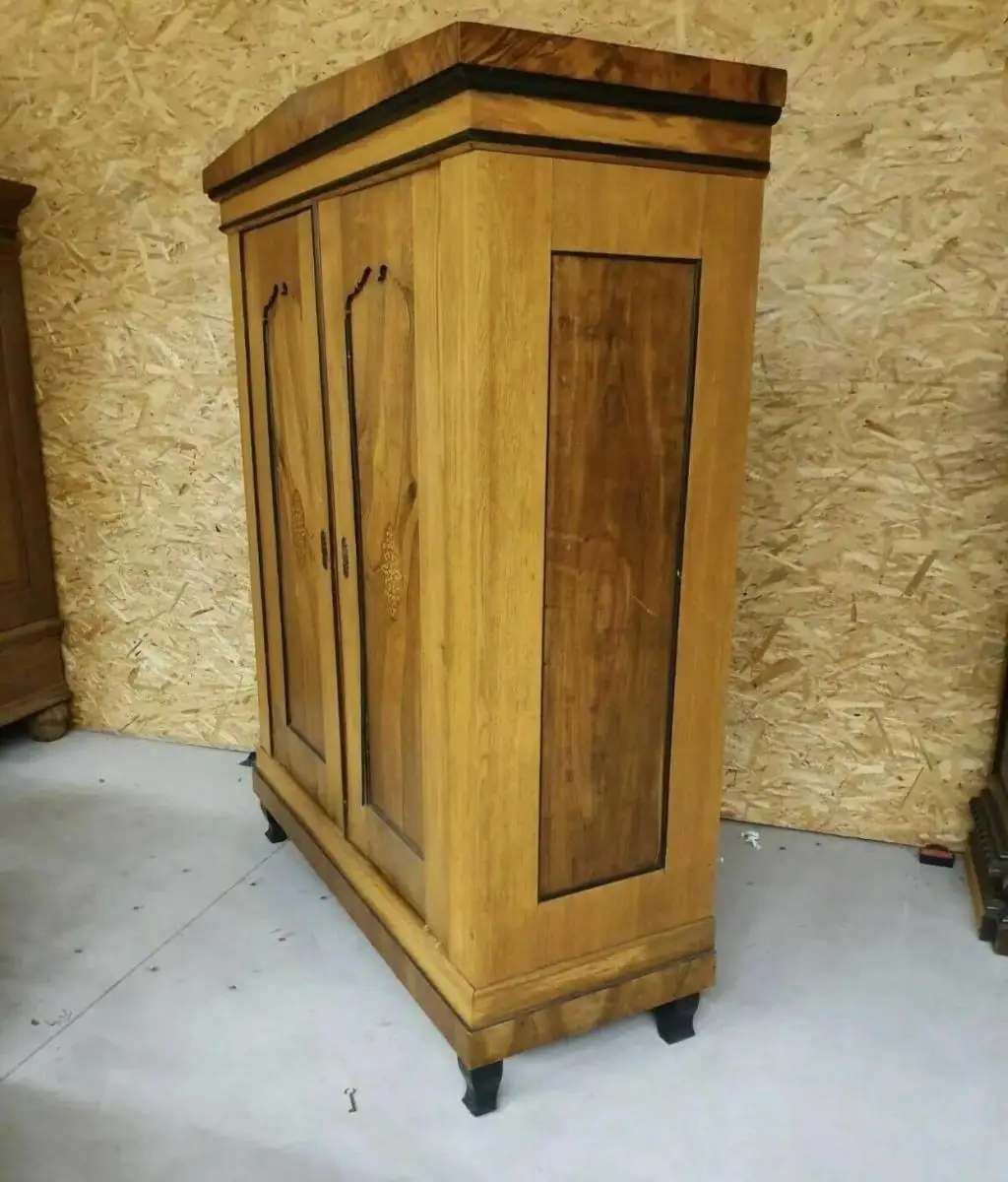 Schrank Antik Biedermeier Kleiderschrank Massivholz kostenlose Lieferung 3