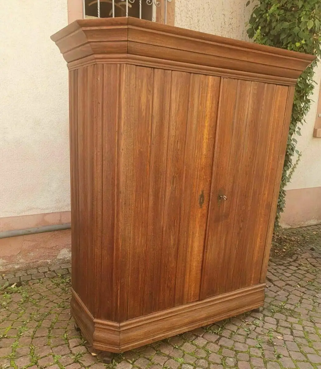 Schrank Barock Antik Dielenschrank Kleiderschrank Eiche kostenlose Lieferung 0