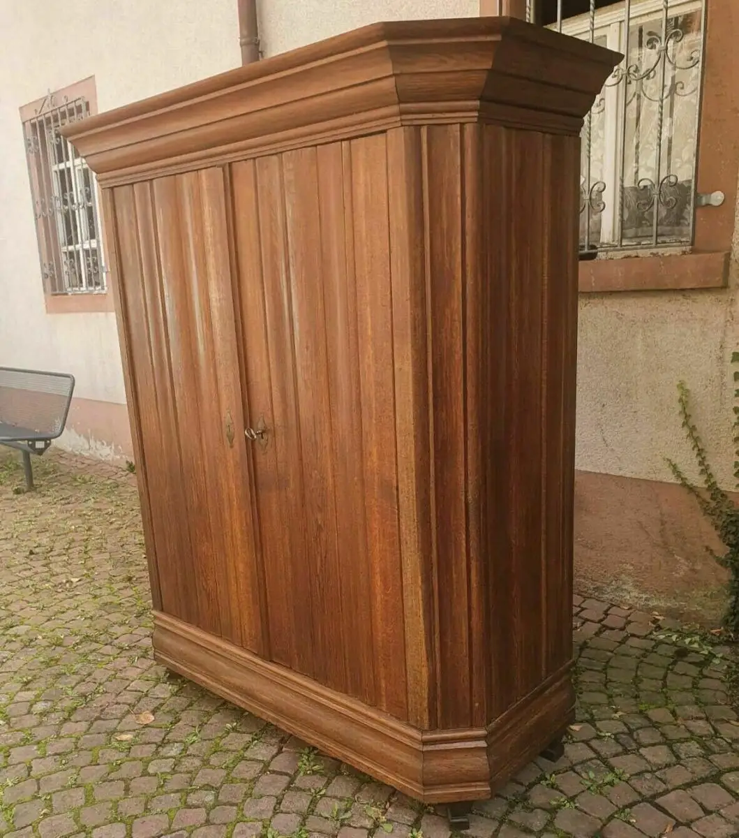 Schrank Barock Antik Dielenschrank Kleiderschrank Eiche kostenlose Lieferung 7
