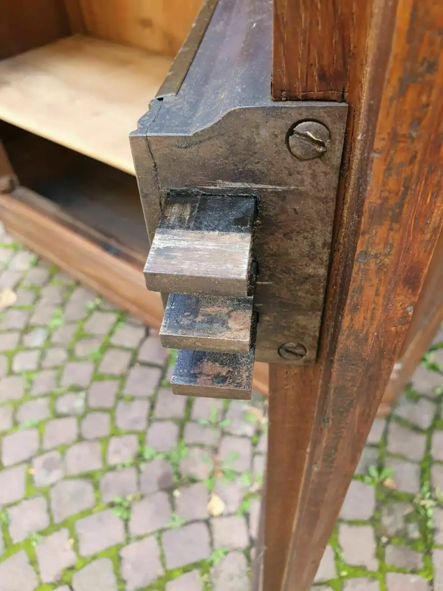 Schrank Barock Antik Dielenschrank Kleiderschrank Eiche kostenlose Lieferung 9
