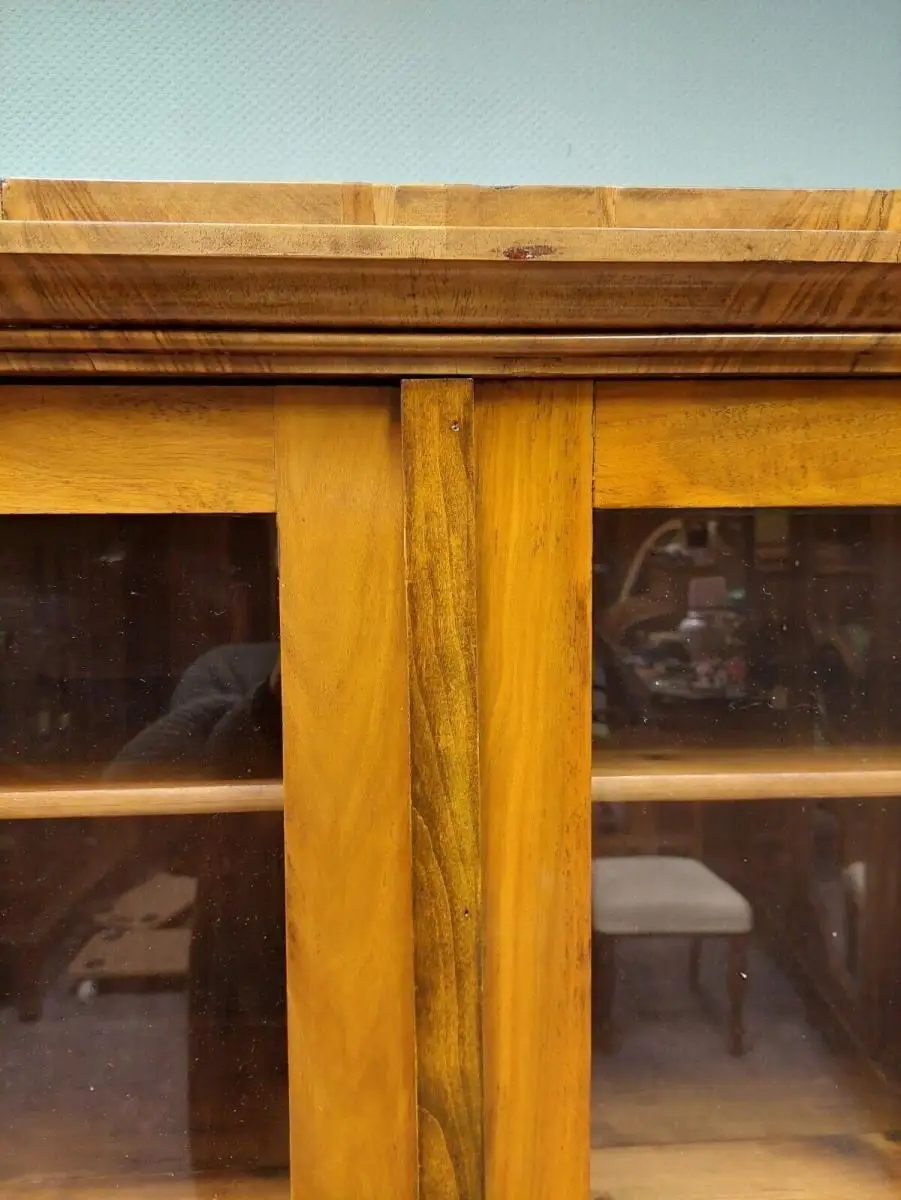Vitrine | Biedermeier | Nussbaum I Antik 6