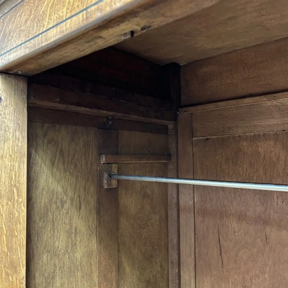 Kleiderschrank I Antik I Jugendstil I Bleiverglasung I Messing 18