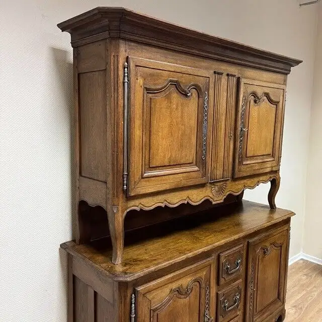 Antikes Buffet I Eiche I Aufsatzbuffet I Louis XV Küchenanrichte 1