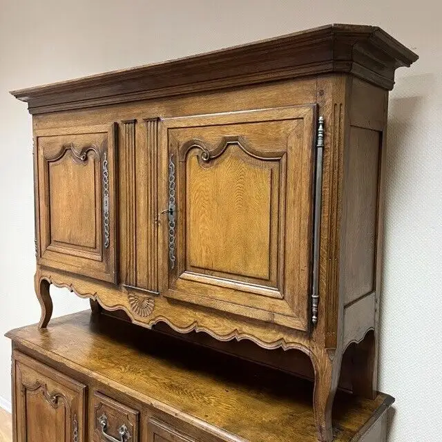 Antikes Buffet I Eiche I Aufsatzbuffet I Louis XV Küchenanrichte 3