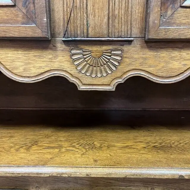 Antikes Buffet I Eiche I Aufsatzbuffet I Louis XV Küchenanrichte 7