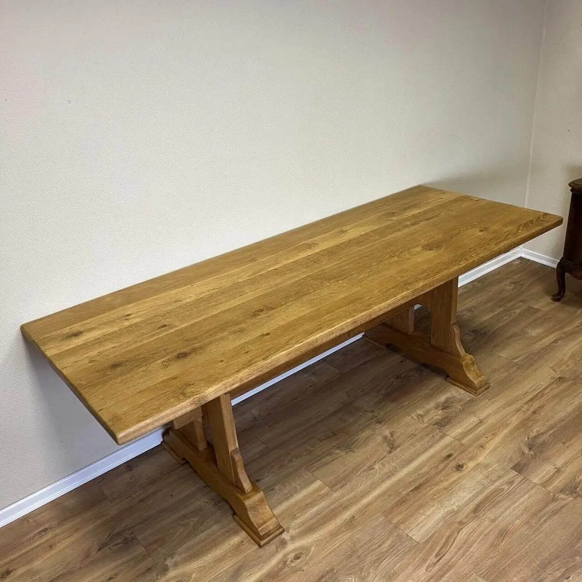 Klostertisch I 220cm Länge I Eiche Massivholz I Gewachst I Kostenlose Lieferung 11