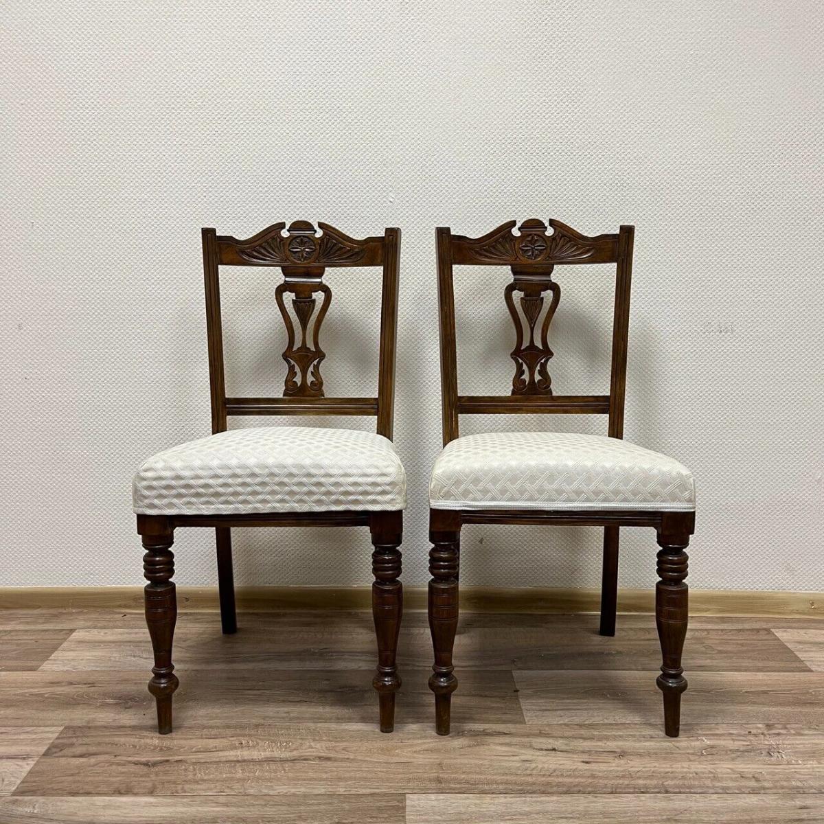 6 Stühle | Nussbaum | Antik