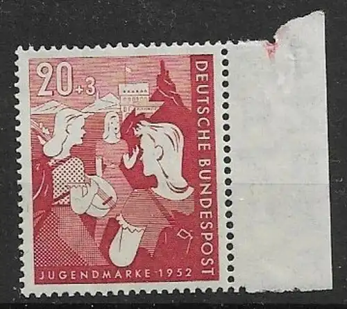 BRD 1952 postfrisch Mi 154