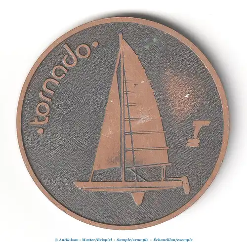 Medaille Olympische Sommerspiele in Moskau , Tallinn 1980 - Tornado - , 5 cm Antik-ksm