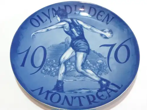 Porzellan Sammelteller - Olympiaden in Montreal 1976, Kanada - 20 cm , Antik-ksm