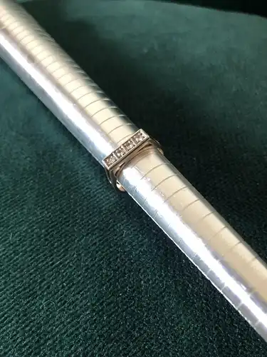 Damenring 333er Weißgold mit 4 Steinen