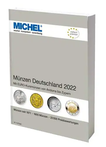 MICHEL Briefmarken Katalog Münzen Deutschland 2022 NEU
