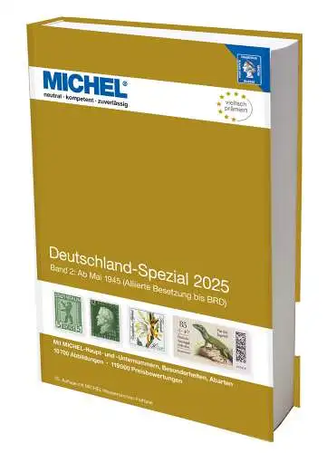 MICHEL Briefmarken Katalog Deutschland-Spezial 2025 – Band 2 (ab 1945) NEU