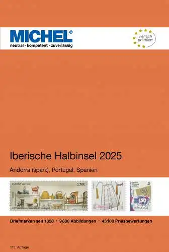 MICHEL Briefmarken Katalog Iberische Halbinsel 2025 (E 4) NEU