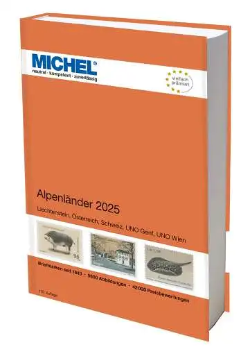 MICHEL Briefmarken Katalog Alpenländer 2025 (E 1) NEU