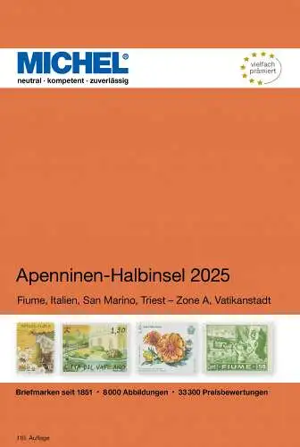 MICHEL Briefmarken Katalog Apenninen-Halbinsel 2025 (E 5) NEU