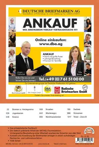 MICHEL Briefmarken Katalog Westlicher Balkan 2025 (E 6) NEU