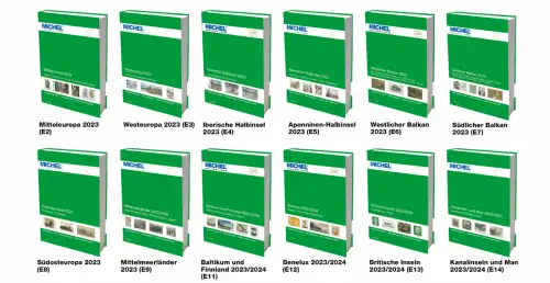 MICHEL Briefmarken Katalog Europa Set 2023 12 Bände (2-9, 11-14) NEU