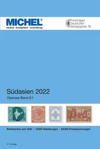 MICHEL Briefmarken Katalog Südasien 2022 (Ü 8.1) NEU
