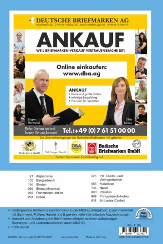 MICHEL Briefmarken Katalog Südasien 2022 (Ü 8.1) NEU