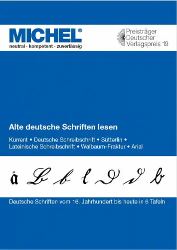 MICHEL Briefmarken Alte deutsche Schriften lesen NEU