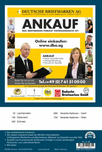 MICHEL Briefmarken Katalog Alpenländer 2024 (E 1) NEU