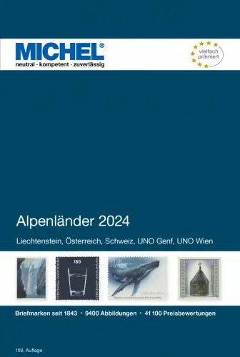 MICHEL Briefmarken Katalog Alpenländer 2024 (E 1) NEU