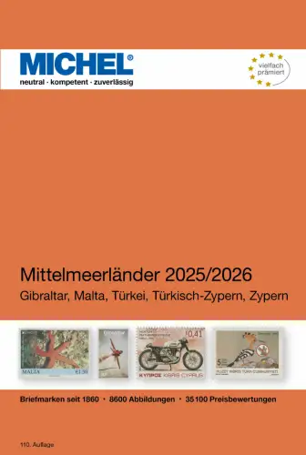 MICHEL Briefmarken Katalog Mittelmeerländer 2025/2026 (E 9) NEU