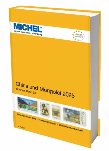 MICHEL Briefmarken Katalog China und Mongolei 2025 (Ü 9.1) NEU