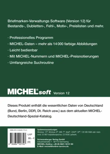 MICHELsoft Briefmarken Deutschland S 2022 – Version 12