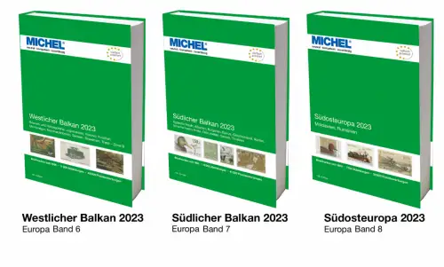 MICHEL Briefmarken Katalog Europa Set 2023 Balkan und Südosteuropa E 6, E 7, E 8