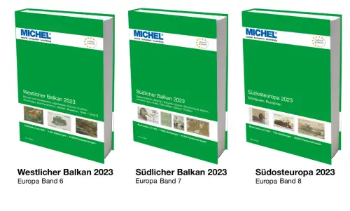 MICHEL Briefmarken Katalog Europa Set 2023 Balkan und Südosteuropa E 6, e 7, e 8