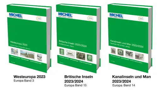 MICHEL Stamp Catalogue Europe Set 2023 Western Europe (E3, E13, E14)