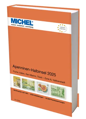 Catalogo MICHEL Francobolli Penisola Appenninica 2025 (E 5) NUOVO