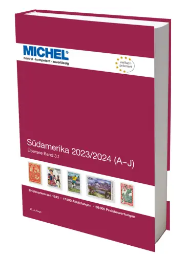 MICHEL Briefmarken Katalog ÜK 3.1 - Südamerika 2023 Band 1 A-J NEU
