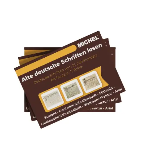 MICHEL Briefmarken Alte Deutsche Schriften lesen + Broschüre 2025 NEU
