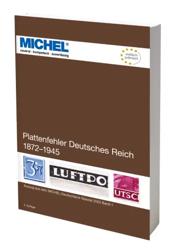 MICHEL Briefmarken Katalog Plattenfehler Deutsches Reich 1872-1945 4. Aufl.