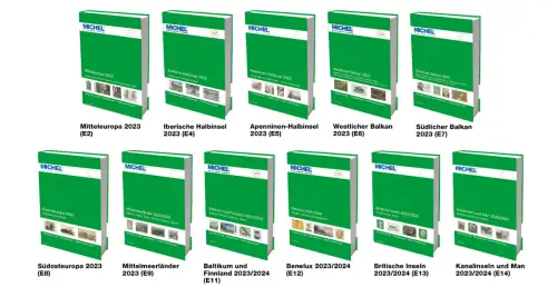 MICHEL Briefmarken Katalog Europa Set 2023 11 Bände (2, 4-9, 11-14) NEU